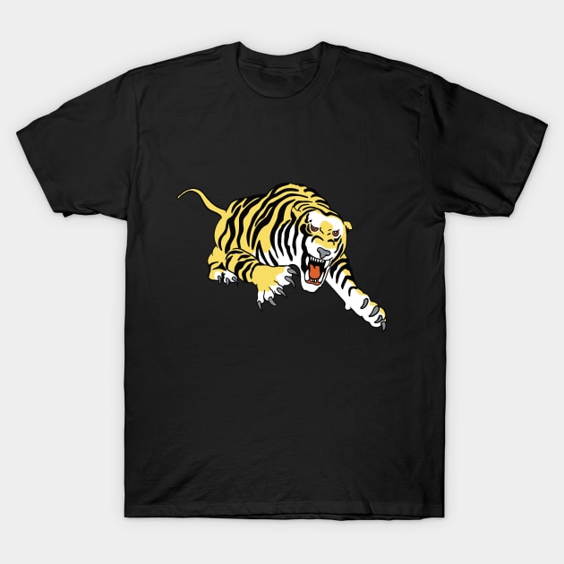 Tiger Minimal Artwork T-Shirt by isstgeschichte